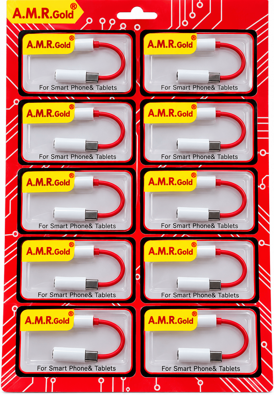 A.M.R. Gold USB To Type-C Charging & Data Cable