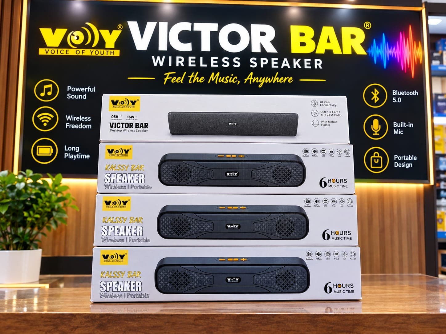Voy Victor Bar Wireless Speaker