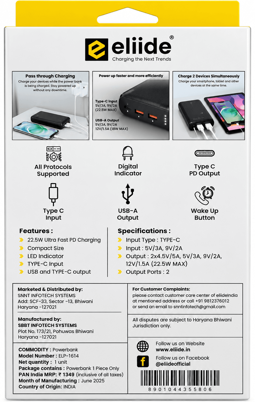 Eliide Goodbank Torque Pro 20K Powerbank