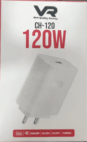 VR CH-120 120W Super Fast Charging Adapter image 2