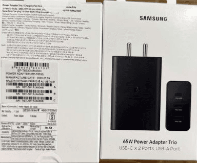 Samsung 65W Power Adapter Trio