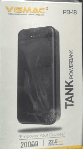 Vismac PB-18 Tank Power Bank 20,000mAh