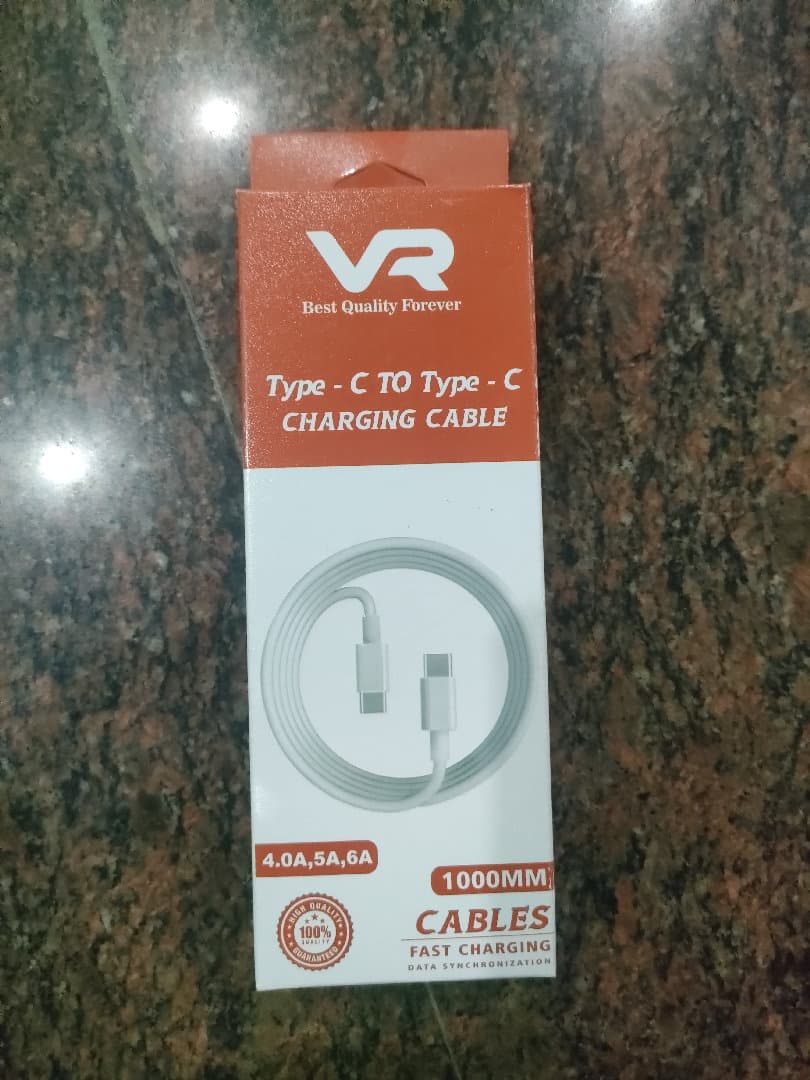 VR Type C to Type C Fast Charging Cable