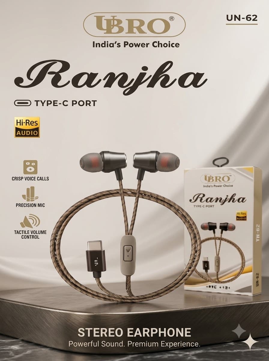 UBRO Ranjha (UN-62) Wired Stereo Earphones