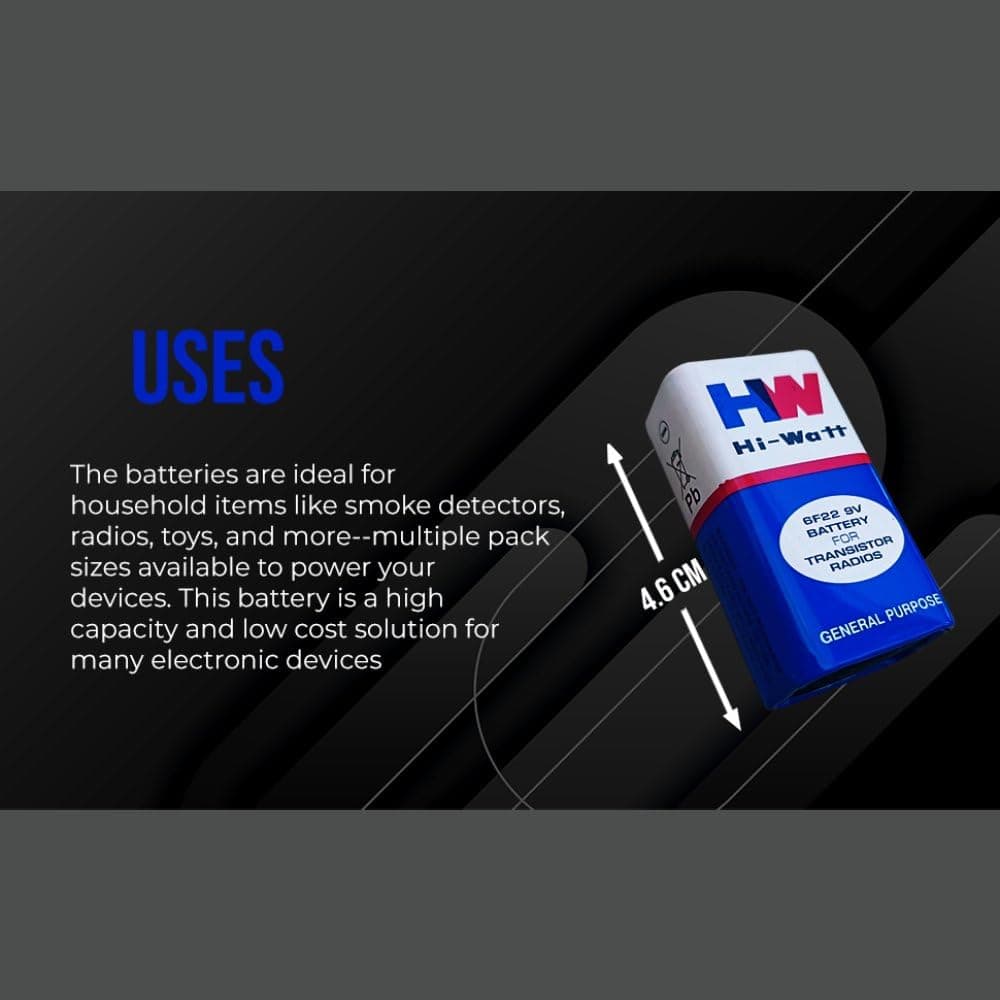 Hi-Watt HW 9V Battery image 4