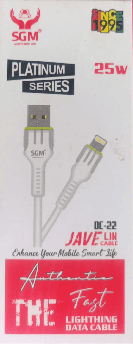 SGM Platinum Series DC-22 Jave-Lin Lightning Type C Cable