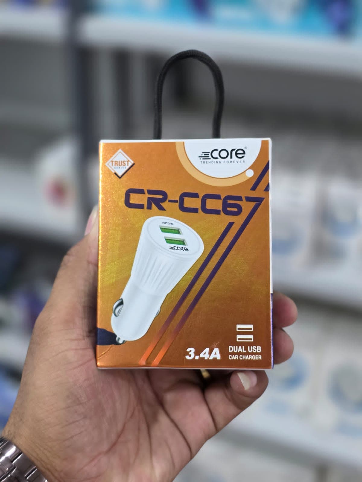 CORE CR-CC67 Dual USB Car Charger (3.4A)