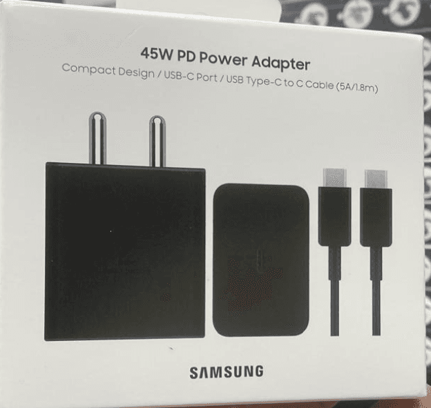 Samsung 45W PD Power Adapter With USB-C To C Cable (5A / 1.8m)