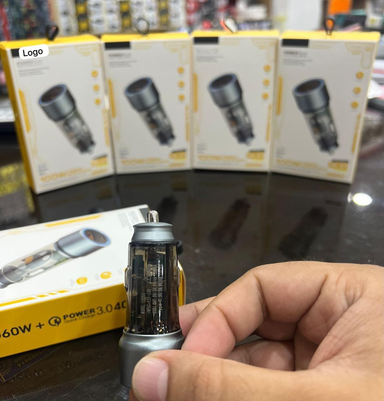 60W PD + QC 3.0 Dual USB Fast Car Charger