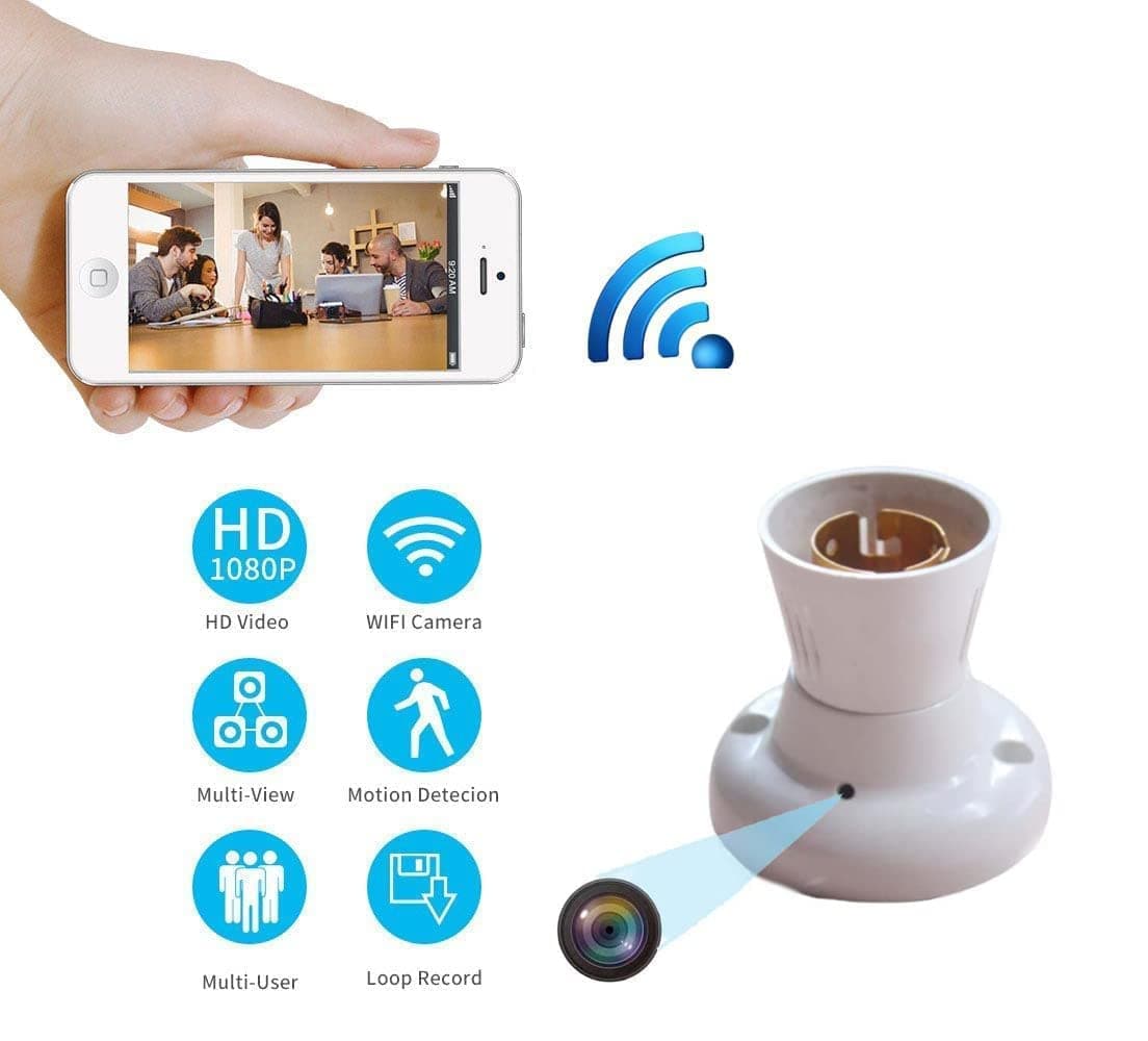 Spy Bulb Holder WiFi Camera image 4