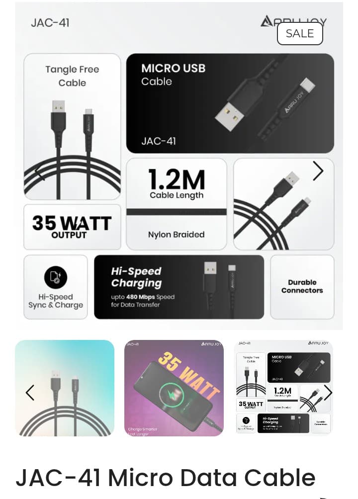 Aru Data Cables Jac 41