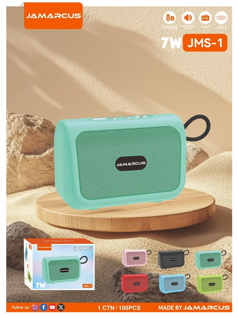 JAMARCUS JMS-1 7W Portable Bluetooth Speaker