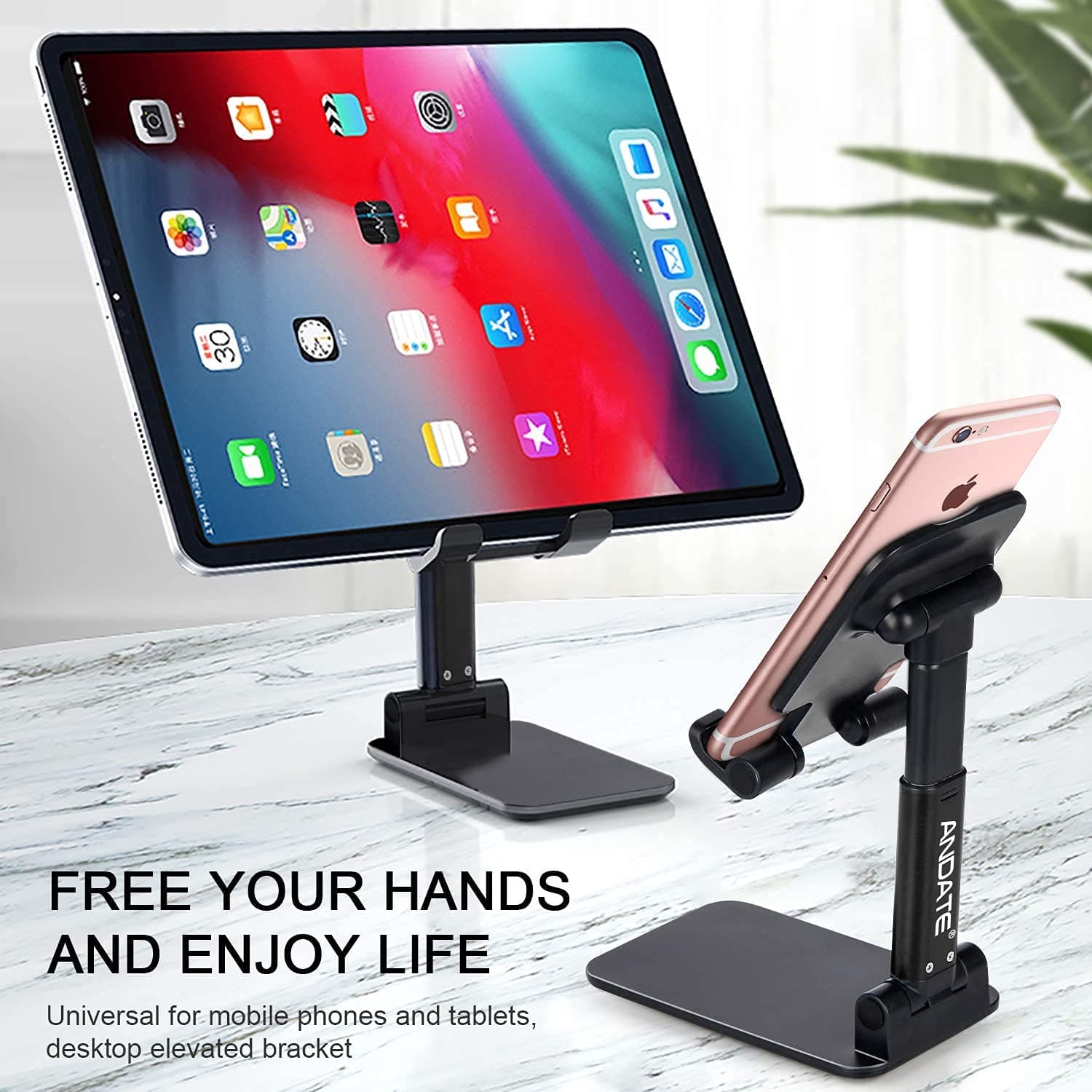 Smart Foldable Mobile Stand for Smartphones & Tablets image 2