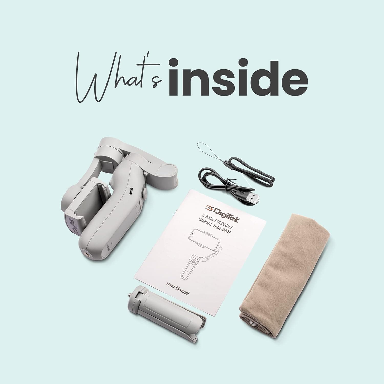Digitek DSG 007F 3 Axis Foldable Smartphone Gimbal image 2