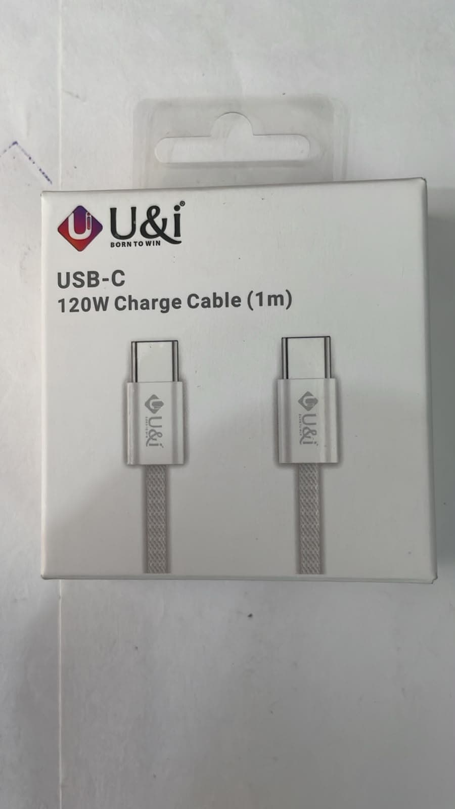 U&i USB-C 120W Charge Cable (1m)