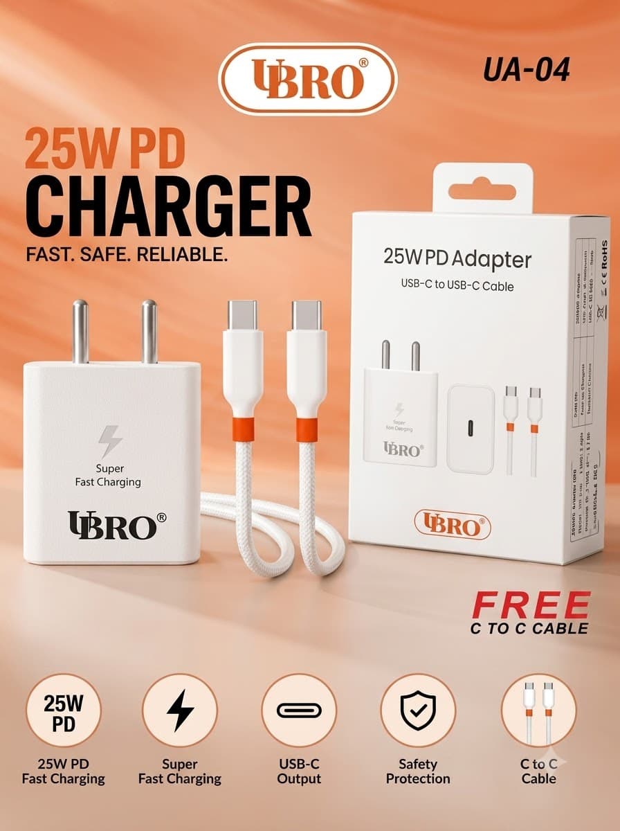 UBRO UA-04 25W PD Fast Charger