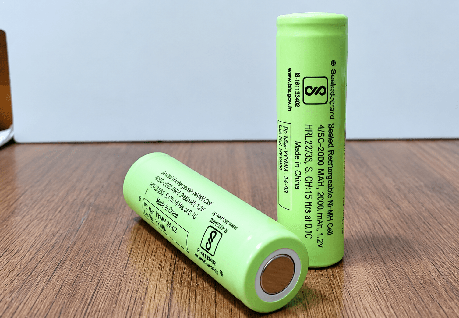 1.2V 4/3A 3600mAh Ni MH Rechargeable Cell