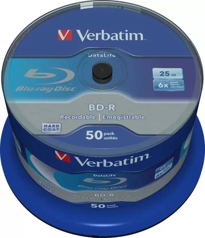 Verbatim BD R 25GB 6x 50Pack Spindle