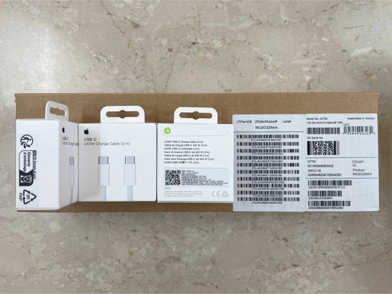 Apple USB-C 240W Charge Cable (2 M)