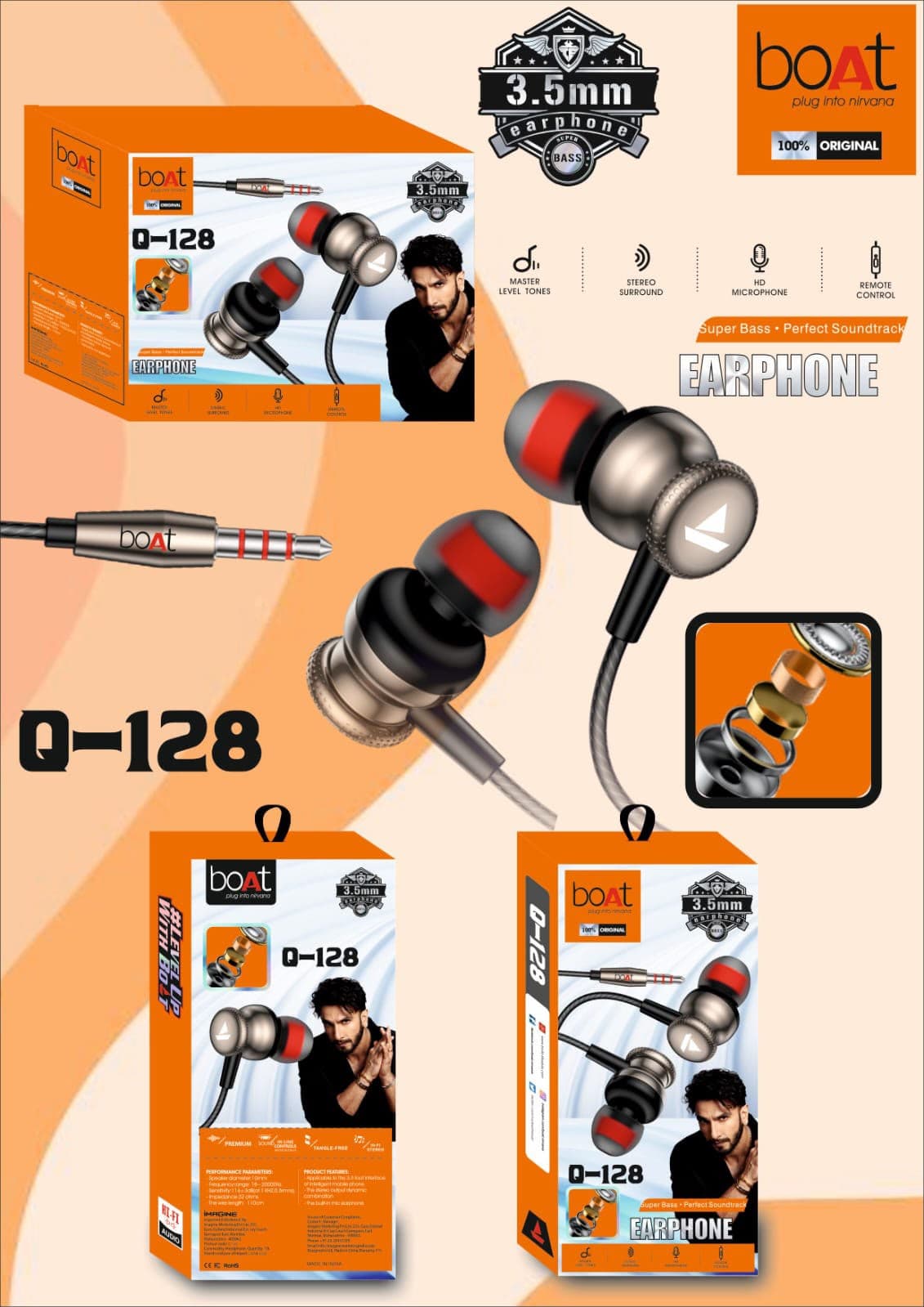 Boat Bassheads 128 Wired Earphones