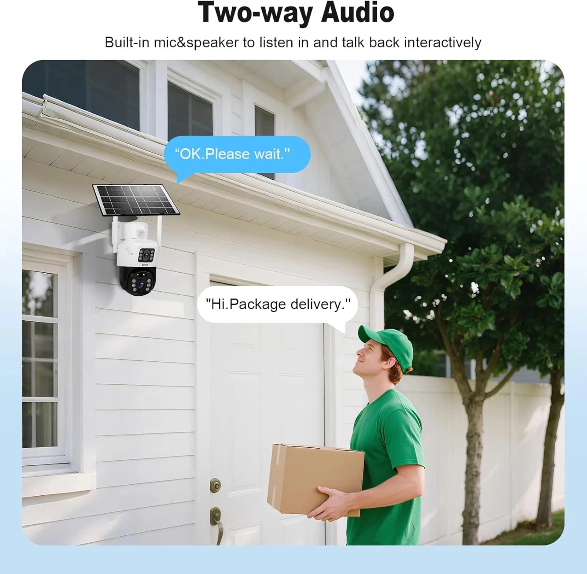 WiFi Solar PTZ Smart Security Camera image 3