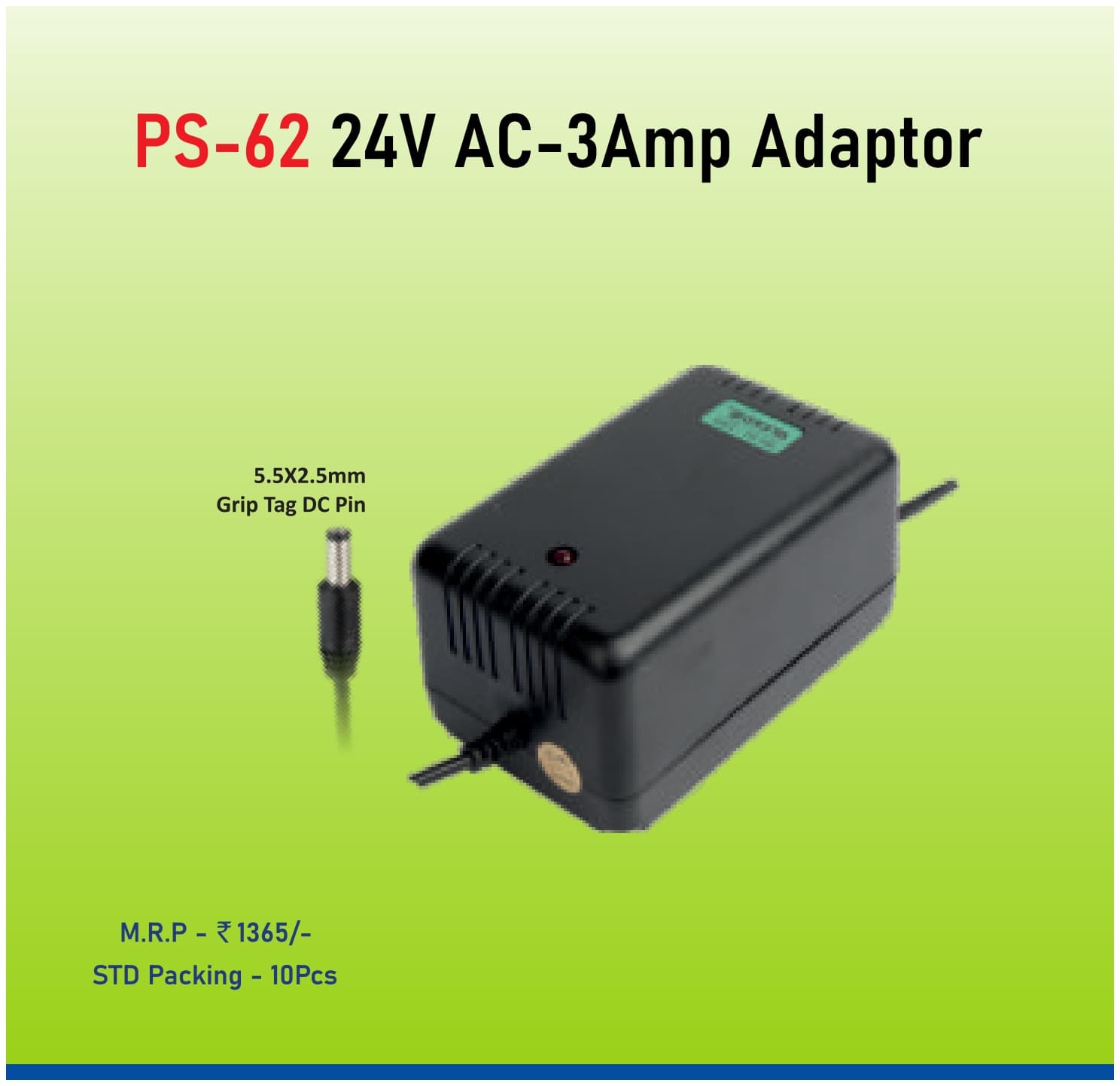 ERD PS-62 24V AC-3A Linear Adapter