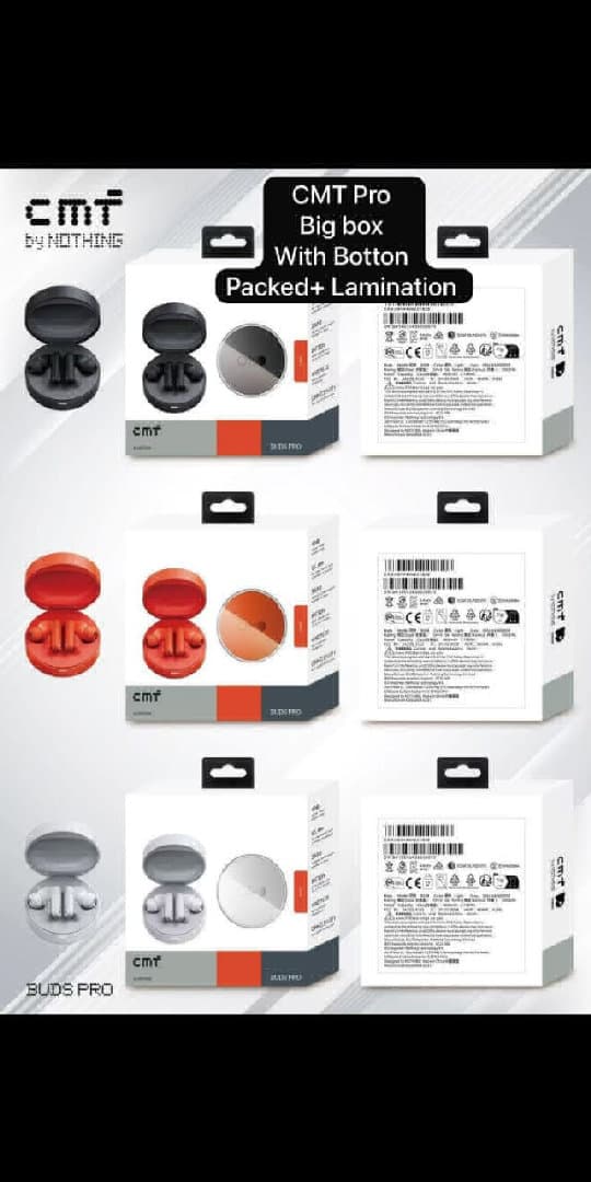 Cmf Pro Big Box With Button Peket Laminated Buds