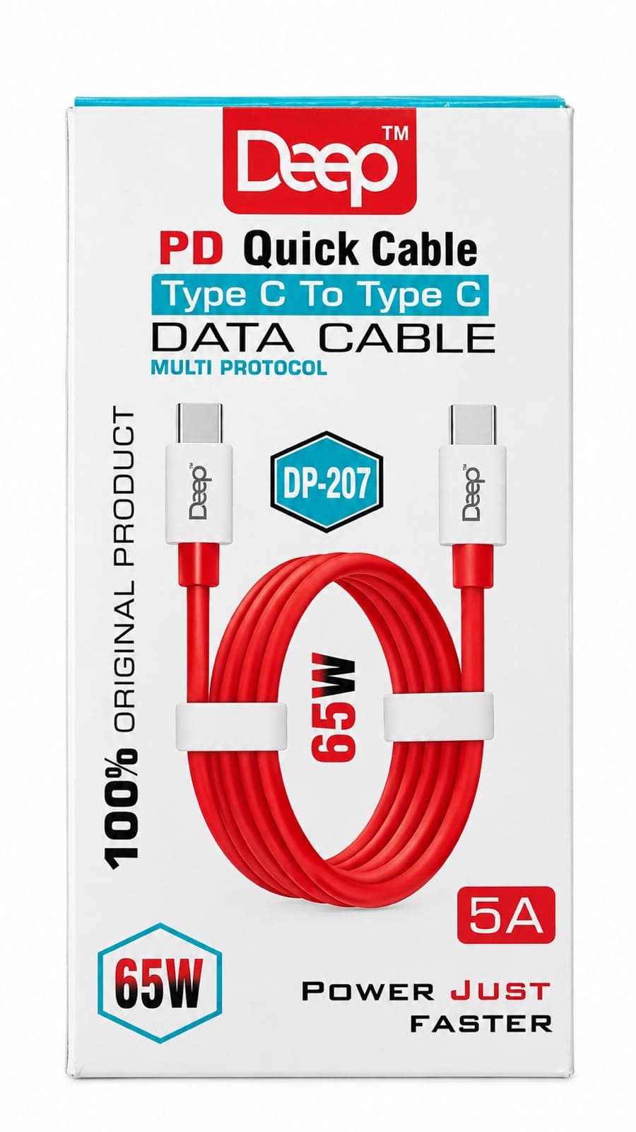 DEEP DP-207 PD Quick Cable Type-C To Type-C Data Cable image 2