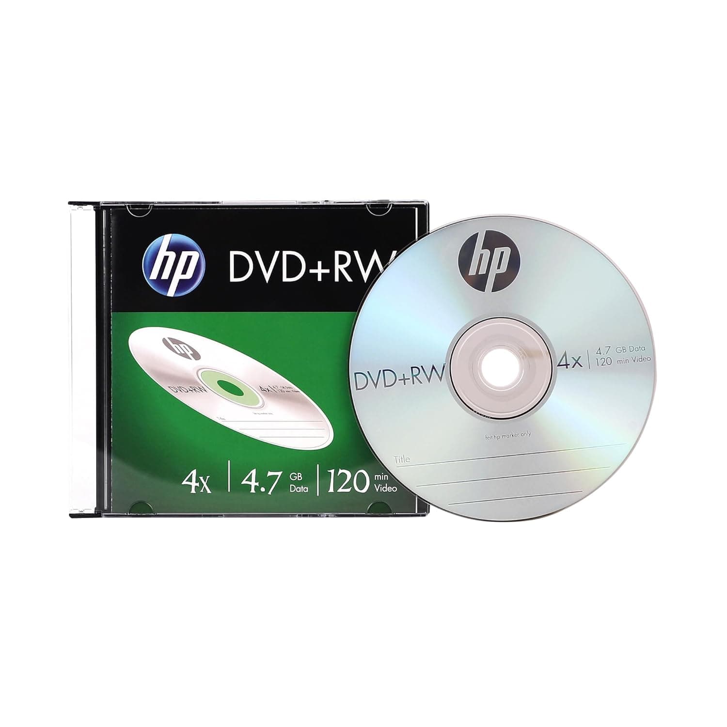 HP DVD RW 4.7GB 4x 10Pack Slim Case