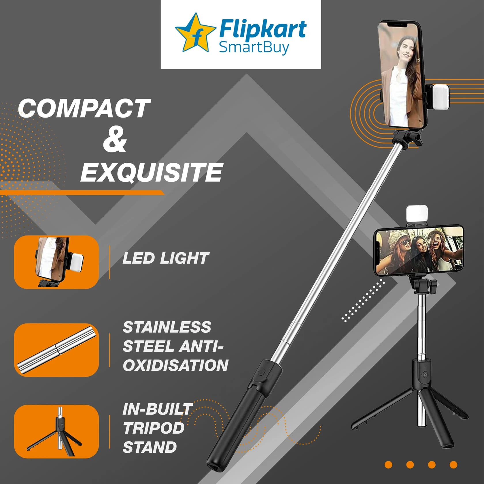 Selfie Stick R1S (3-in-1 Selfie Stick) image 2