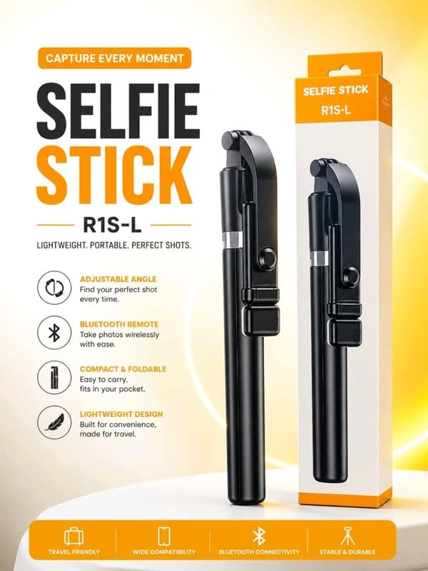 R1-L Bluetooth Selfie Stick Tripod