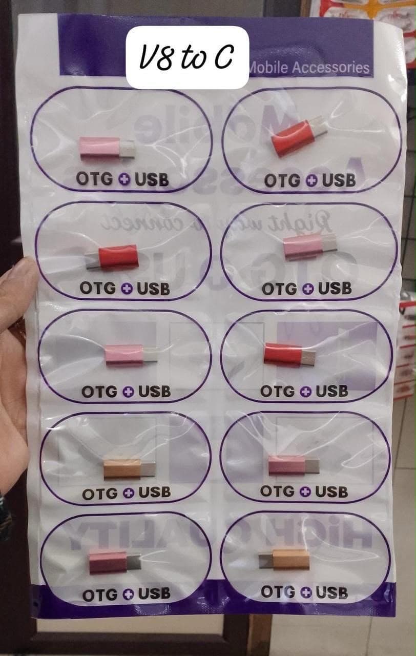 V8 to Type-C OTG USB Adapter