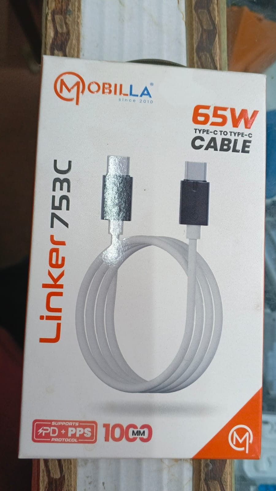 Mobilla Linker 753C 65W Type-C to Type-C Cable