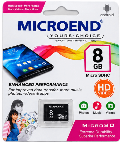 8 Gb Memory Card With 1 Year Warranty