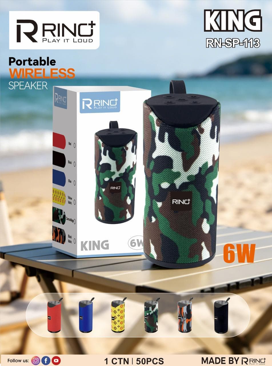 KING RN-SP-113 Portable Wireless Speaker