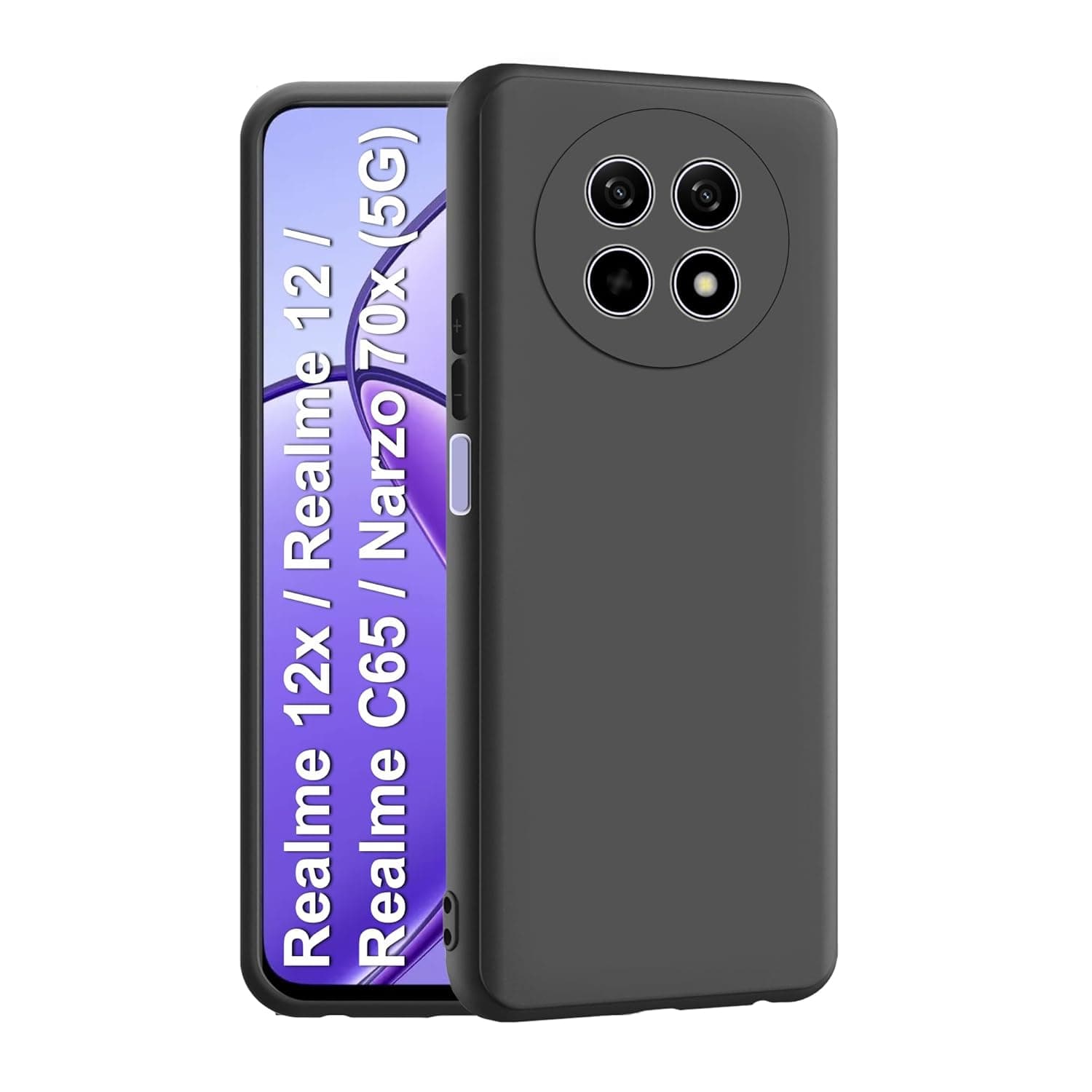 CEDO Back Cover for Realme 12x / 12 / C65 / Narzo 70x (5G)