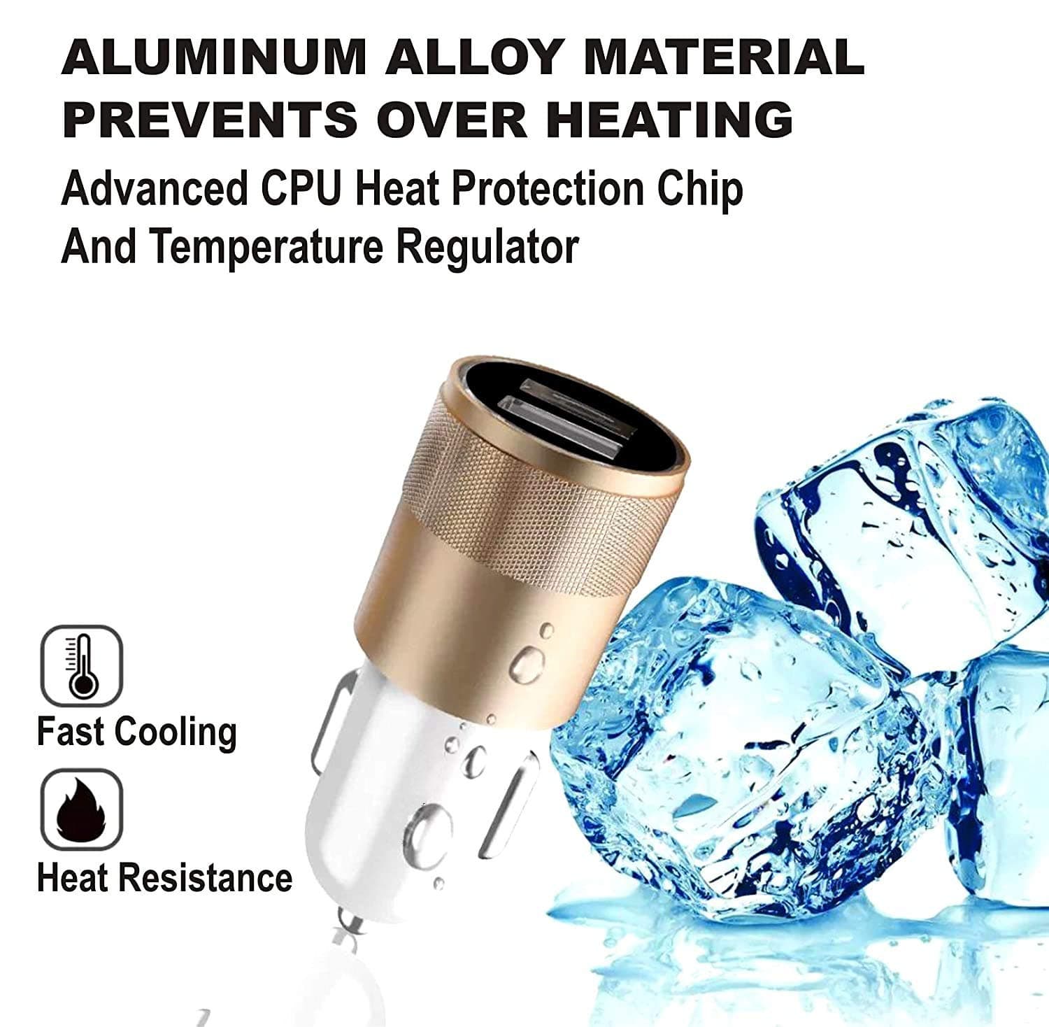 M S GOLD 3 1A Smart Output USB Car Charger image 4