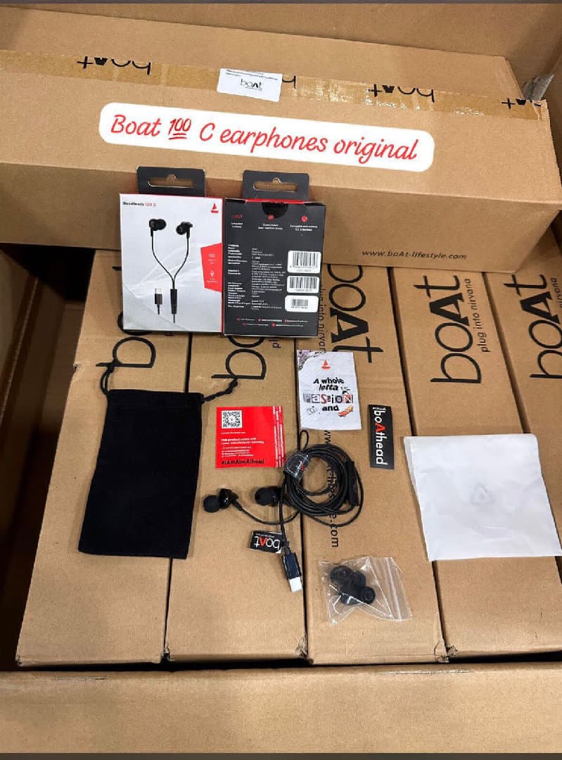 boat 100 C bassheads 100 original Quality Earphone imported packing