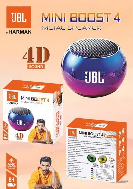 Mini Boost 4 Metal Bluetooth Speaker