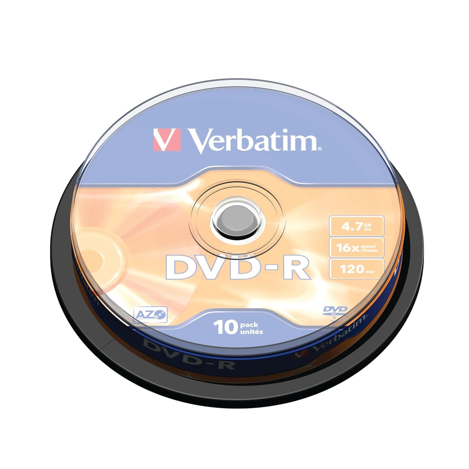 Verbatim 43523 AZO DVD R 4.7GB Ultra Premium Recordable Blank Digital Versatile Disc 16x Speed