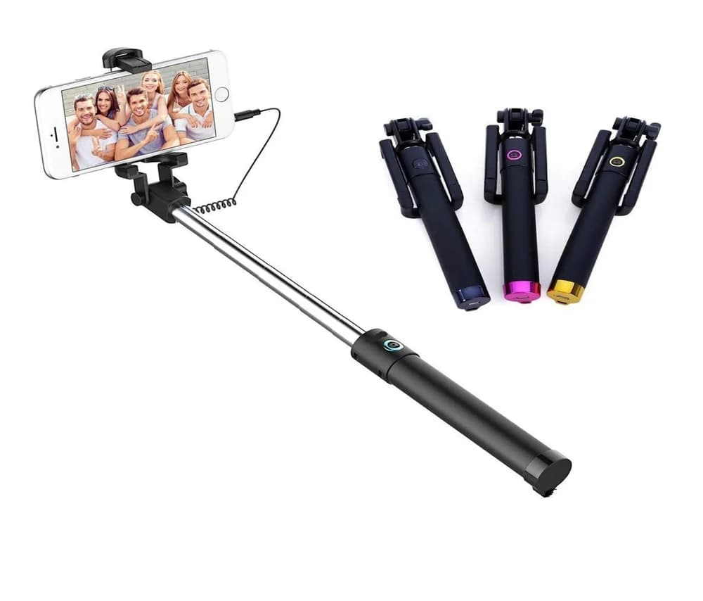 Wired Selfie Stick for Mobile Phones