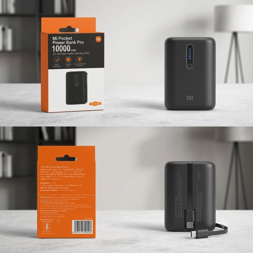 Mi Pocket Power Bank Pro 10000mAh