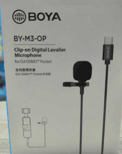 BOYA BY-M3-OP Clip-on Digital Lavalier Microphone (for DJI Osmo Pocket)