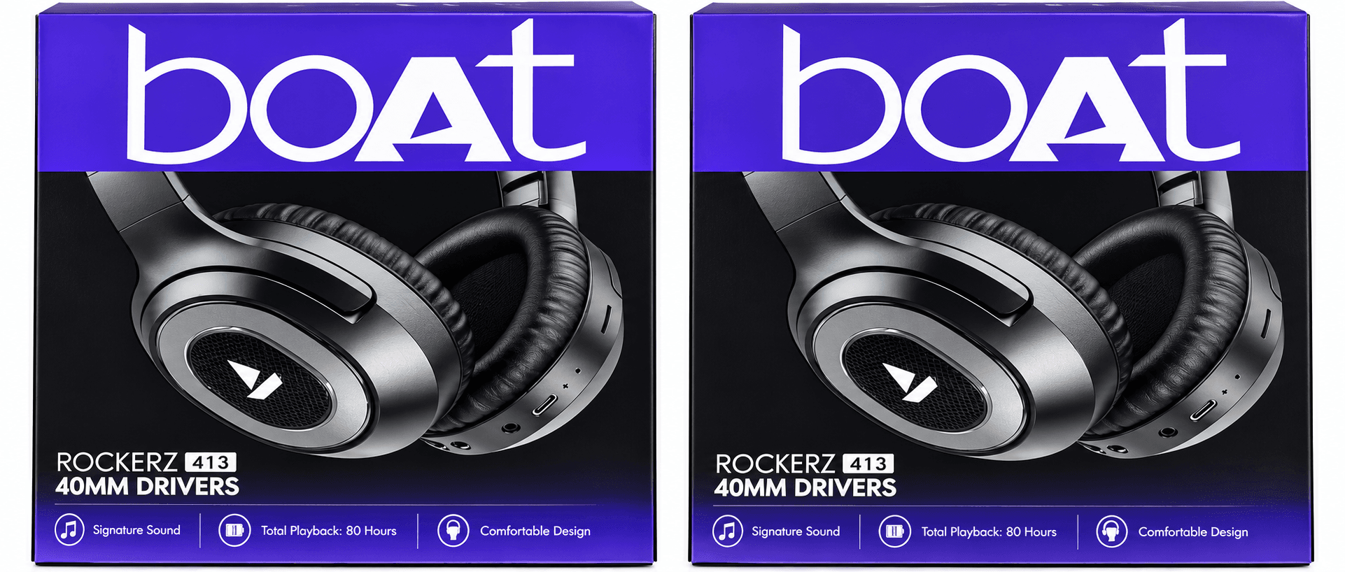 Boat Rockerz 413 Wireless Over-Ear Headphones