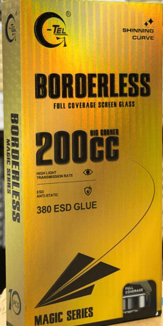 G-TEL Magic Series 200CC Big Corner Borderless Tempered Glass All Model