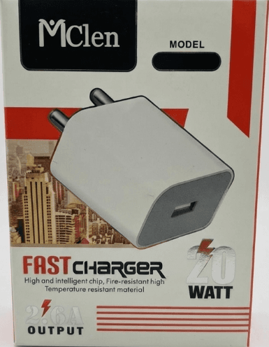 McLcn 20W TYPE C SINGLE USB Fast Charger