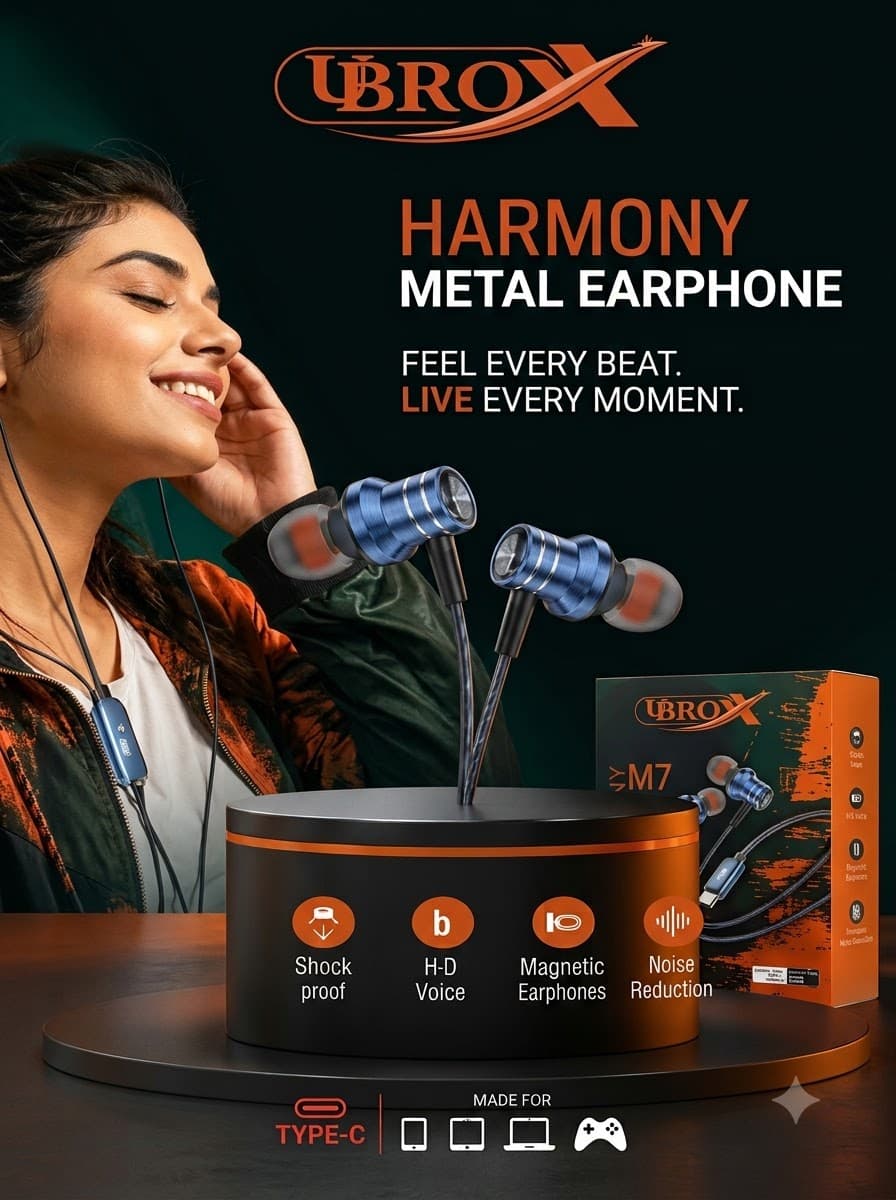 Ubro M7 Harmony Metal Type C Earphone