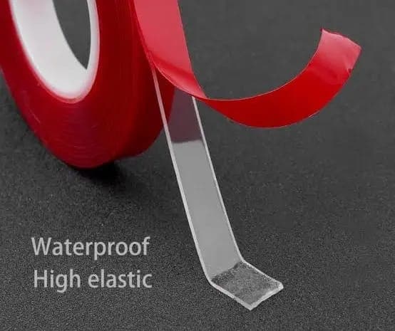 10mm Red Adhesive Double Sided Transparent Tape image 4
