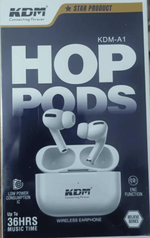 Kdm  A1 Hop Pods Wireless Earbuds