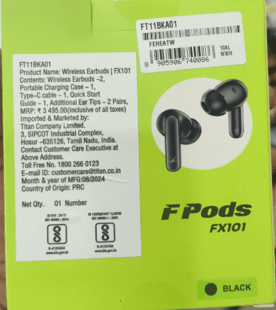 Fastrack FPods FX101 True Wireless Stereo (TWS) Earbuds